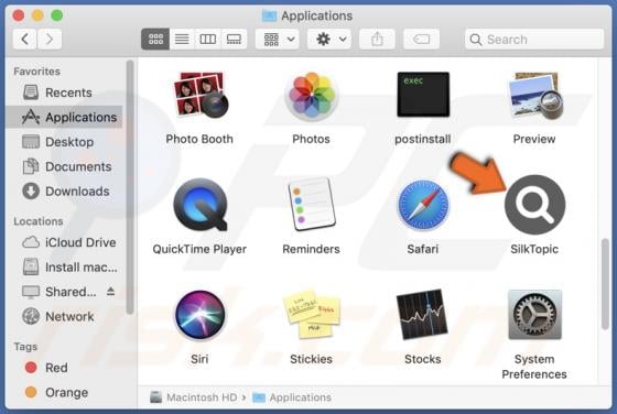 SilkTopic Adware (Mac)