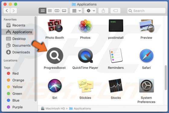 ProgressBoost Adware (Mac)