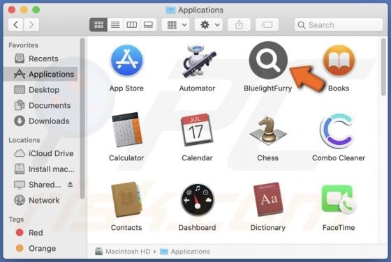 BluelightFurry Adware (Mac)
