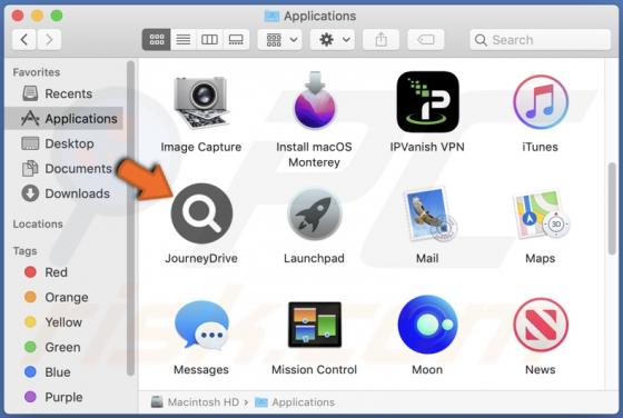 JourneyDrive Adware (Mac)