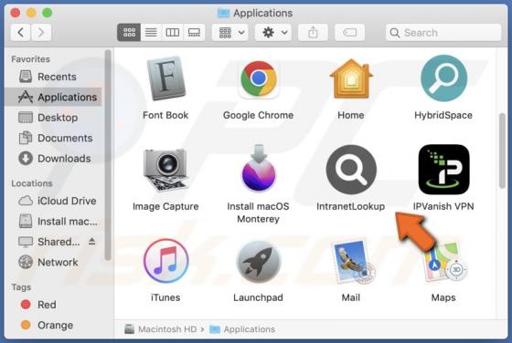 IntranetLookup Adware (Mac)