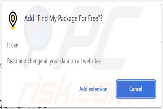 Find My Package For Free Adware