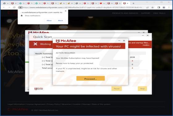 Webdatasecuritycenter.com Ads