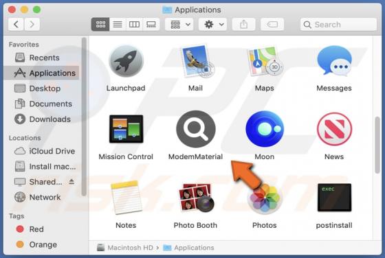 ModemMaterial Adware (Mac)