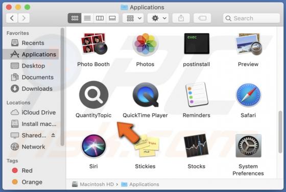 QuantityTopic Adware (Mac)