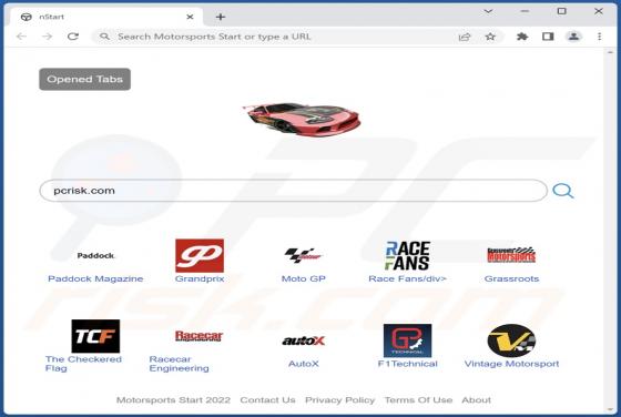 Motorsports Start Browser Hijacker