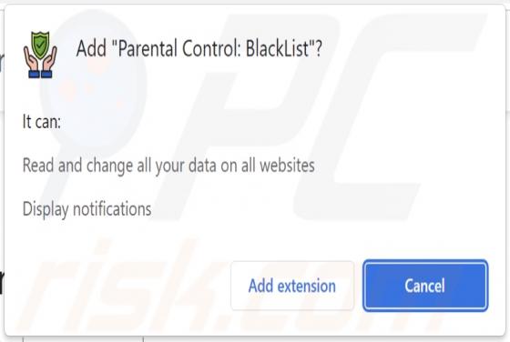 Parental Control: BlackList Adware