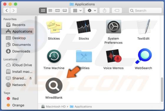 WiredBlank Adware (Mac)