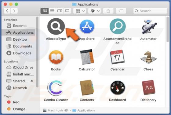 AllocateType Adware (Mac)