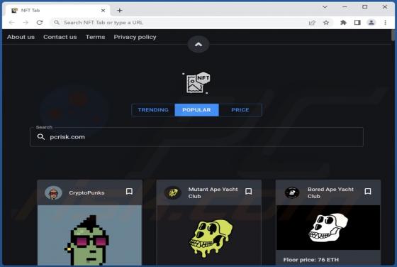 NFT Tab Browser Hijacker