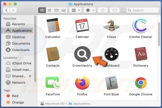 CrownVanirty Adware (Mac)