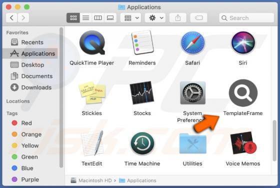 TemplateFrame Adware (Mac)