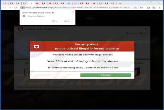 Protectwatcher.xyz Ads