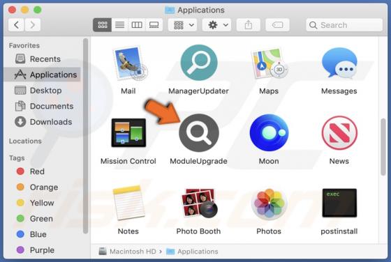 ModuleUpgrade Adware (Mac)