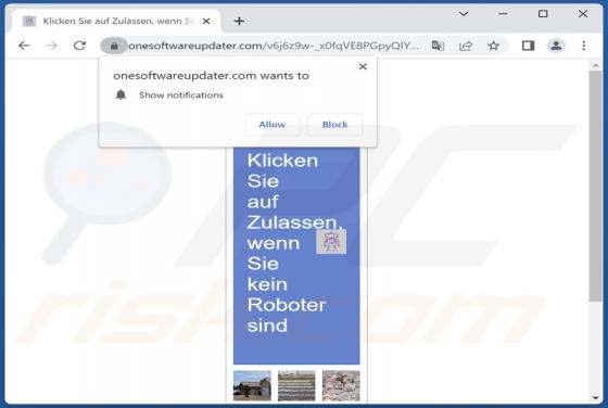 Onesoftwareupdater.com Ads