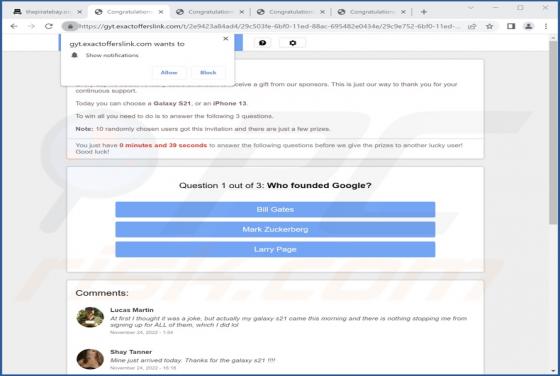 Exactofferslink.com Ads