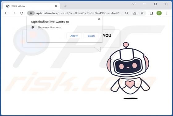Captchafine.live Ads