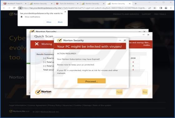 Yourdesktopdatasecurity.site Ads