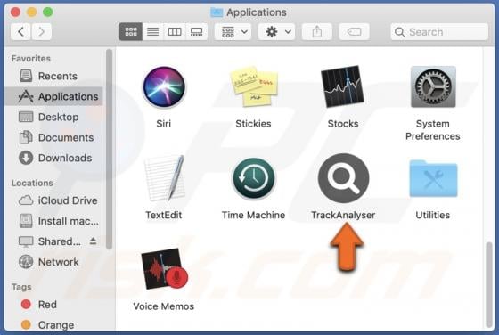 TrackAnalyser Adware (Mac)