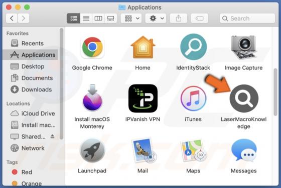 LaserMacroKnowledge Adware (Mac)