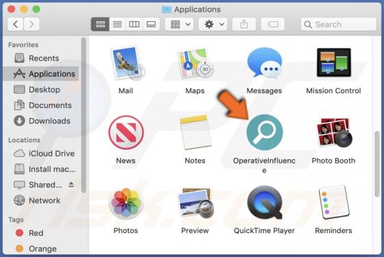 OperativeInfluence Adware (Mac)