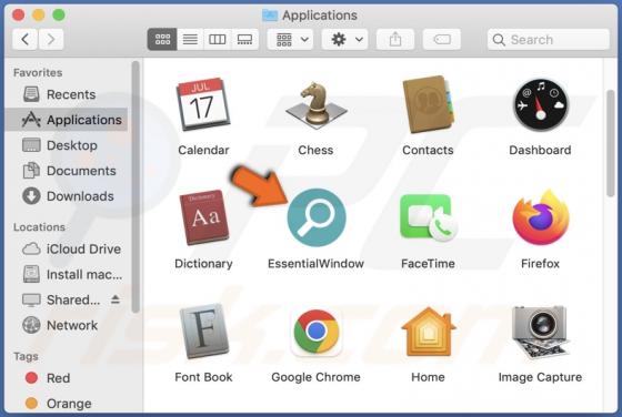 EssentialWindow Adware (Mac)