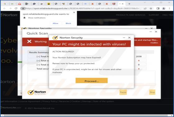 Reliabledesktopguard.site Ads