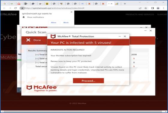 Spin2wincash.xyz Ads