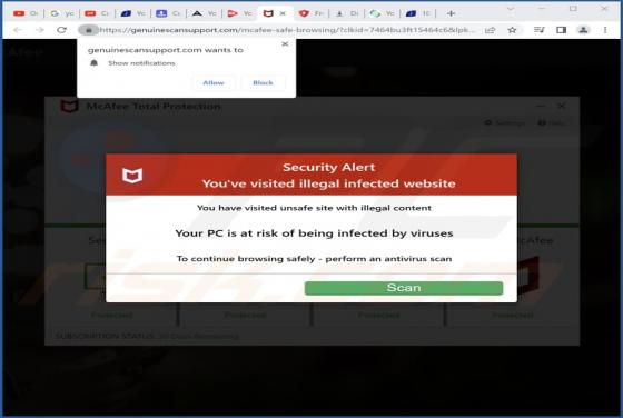 Genuinescansupport.com Ads