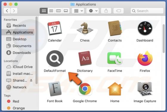 DefaultFormat Adware (Mac)