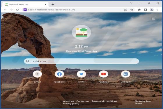 National Parks Tab Browser Hijacker