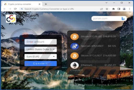 Crypto Currency Converter Browser Hijacker