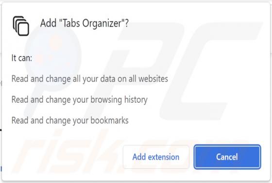 Tabs Organizer Adware