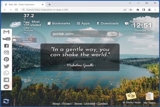 Daily Inspiration Browser Hijacker