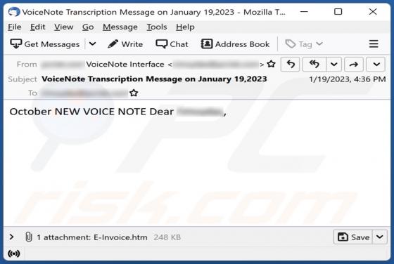 Voice Note Email Scam