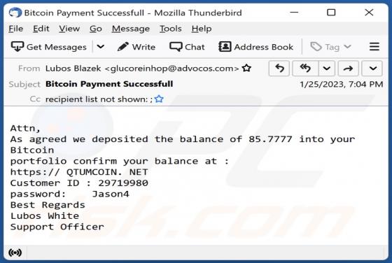 Qtumcoin.net Email Scam