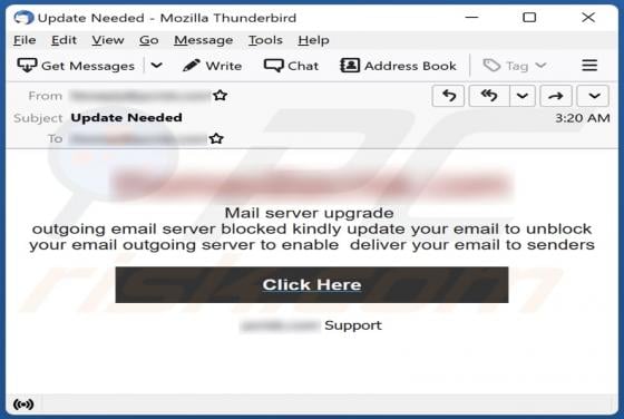 Mail Server Upgrade Email Scam