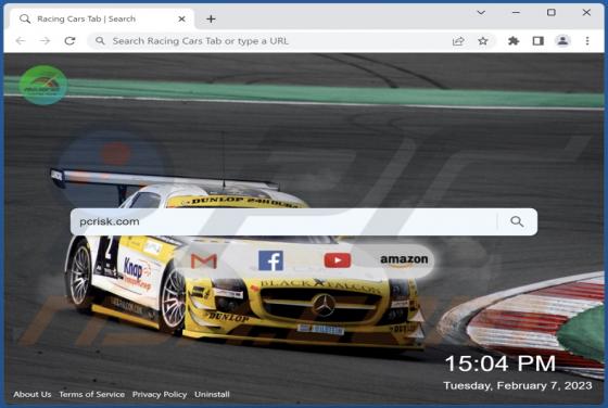 Racing Cars Tab Browser Hijacker