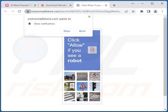 Onenomadtstore.com Ads