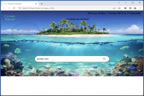 Ocean Saver Browser Hijacker