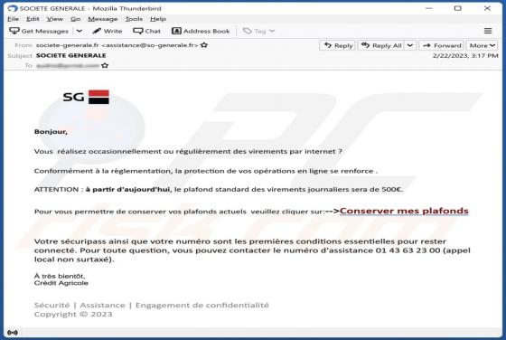 Societe Generale (SG) Email Scam