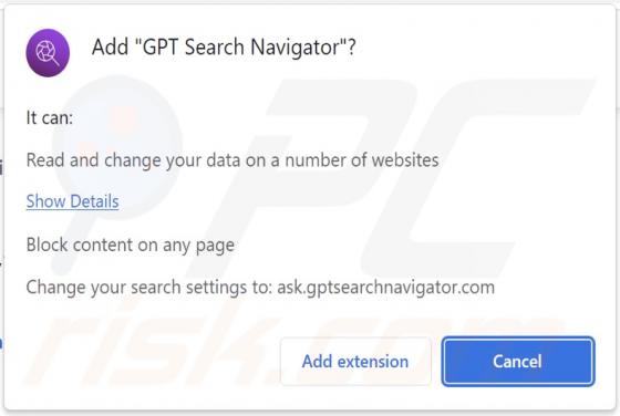 GPT Search Navigator Browser Hijacker