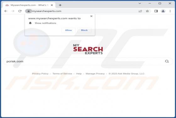 Mysearchexperts.com Redirect