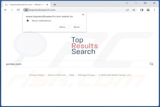 Topresultssearch.com Redirect