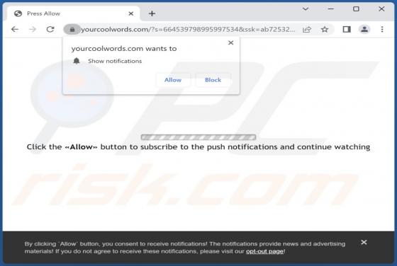 Yourcoolwords.com Ads