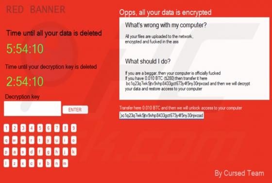 RED BANNER Ransomware