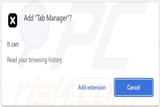 Tab Manager Adware