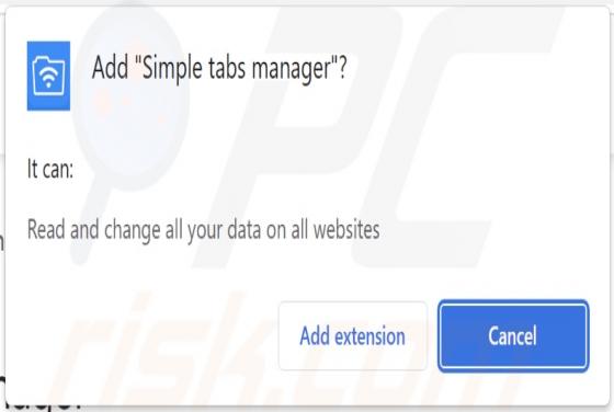Simple Tabs Manager Adware