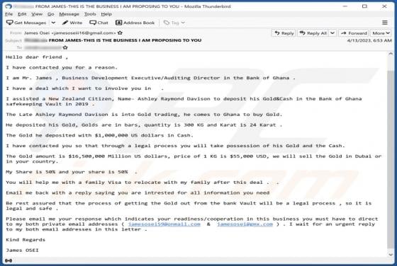 Help With A Family Visa Email Scam