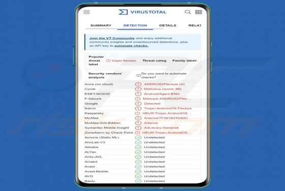 Fleckpe Trojan (Android)